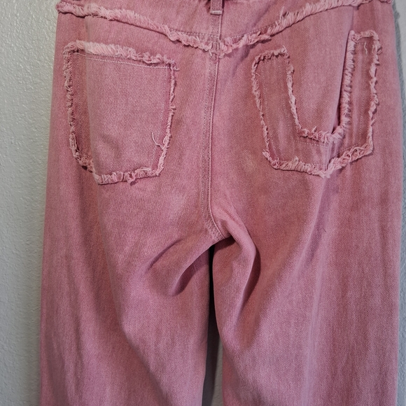 POL Pearl Jeans Pink Embellished Denim Statement High Rise Size Small - Picture 6 of 16